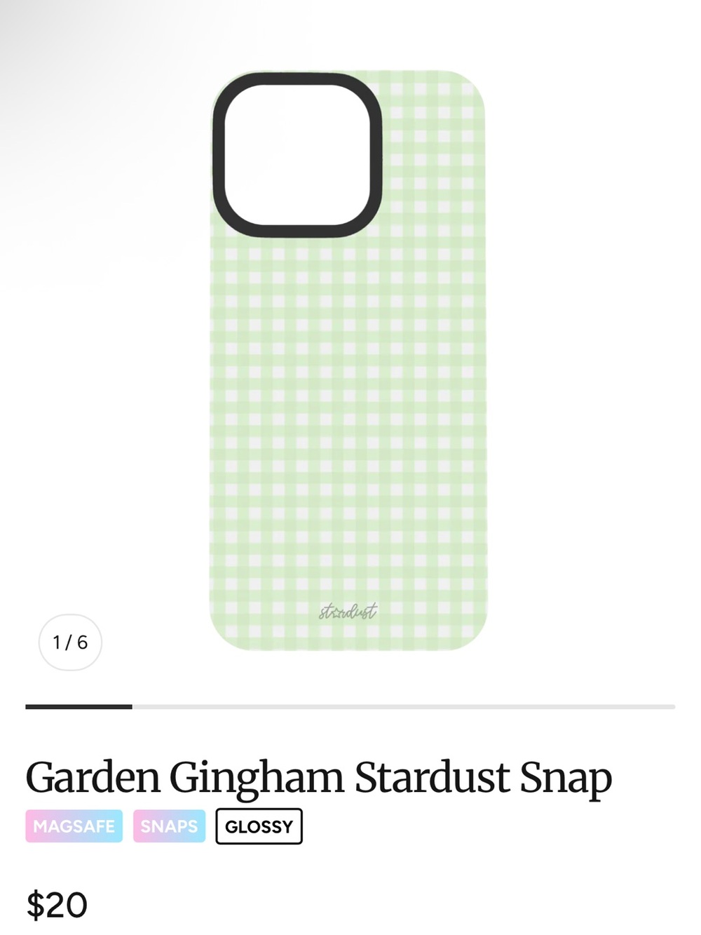 Garden Gingham iPhone 16 Pro Max Snap